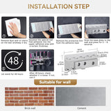 Hair Dryer Holder For Dyson Supersonic Hair Dryer For Dyson Airwrap Styler Organizer Storage Shelf 2in1 Wall Mounted Stand Fits Curler Diffuser Two Nozzles For Bathroom Bedroom Hair Salon Barbershop