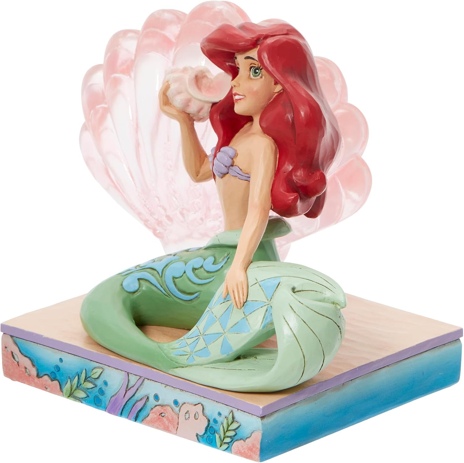 Enesco Corporation - Disney - Ariel Clear Resin Shell Seated 4.5" Figure