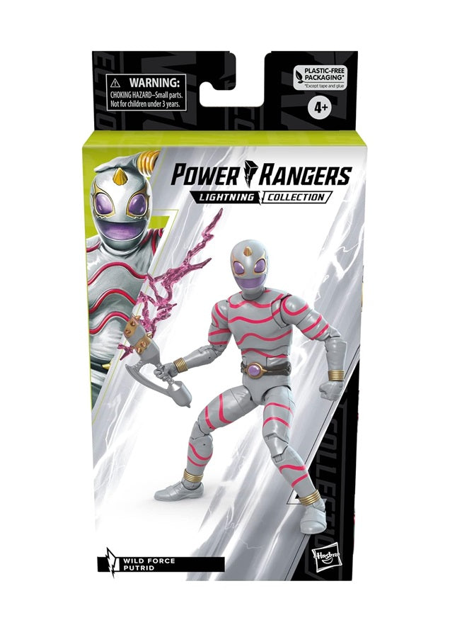 Power Rangers Lightning Collection Wild Force Putrid 6-inch Action Figure, Troop Builder, Toys and Action Figures for Kids Ages 4 and Up