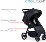 Britax B-Clever Compact Stroller, Cool Flow Teal - One Hand Fold, Ventilated Seating Area, All Wheel Suspension