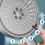 SHOWER HEAD-FIVE SPEED/BLK INEVIFIT 1567/
