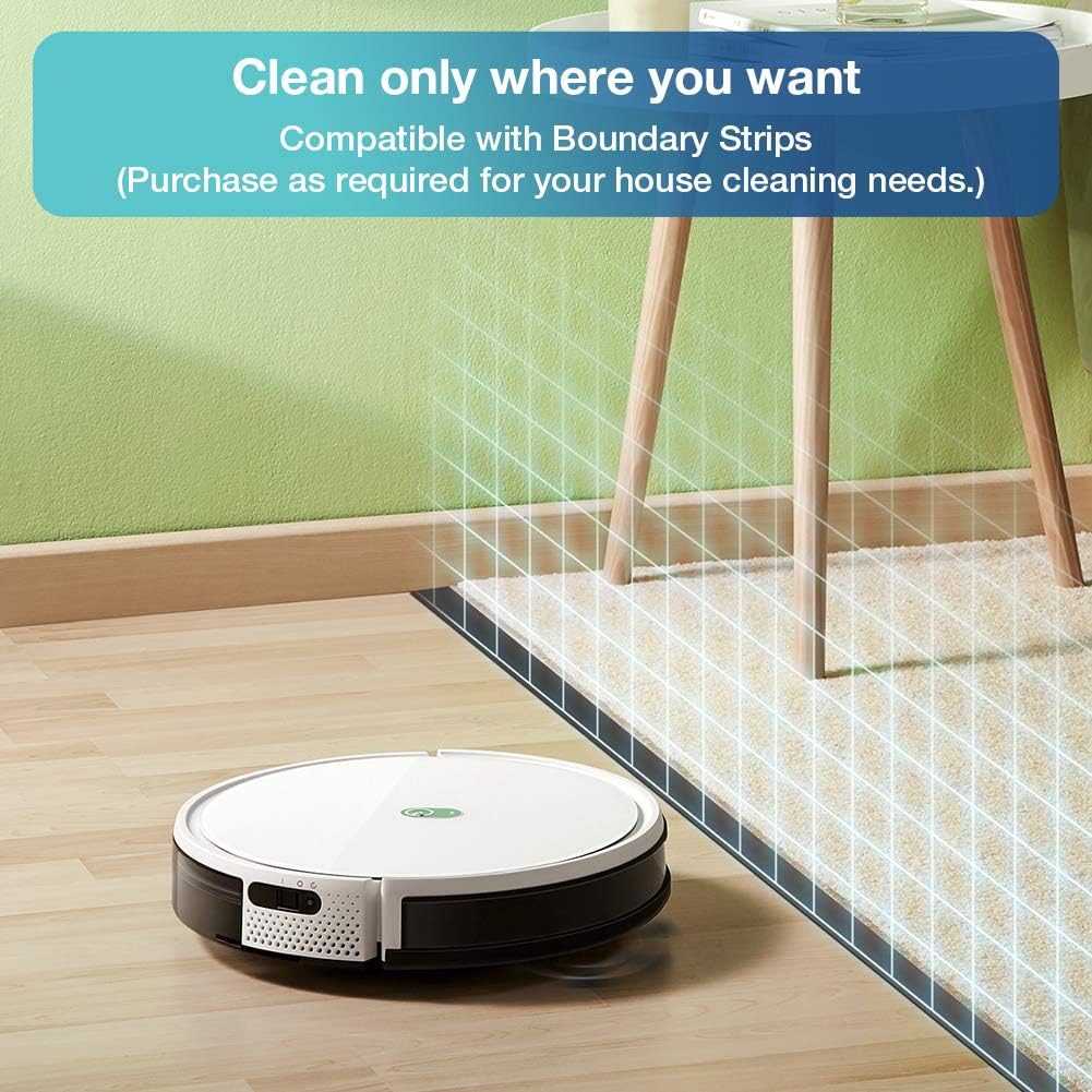Yeedi k650 Robot Vacuum, 2000Pa Wi-Fi Robotic Vacuum Cleaner with 800ML Big Dustbin and Tangle-Free Brush, Perfect for Pet Hair, Carpets, Hard Floor, Self-Charging, Compatible with Boundary Strips
