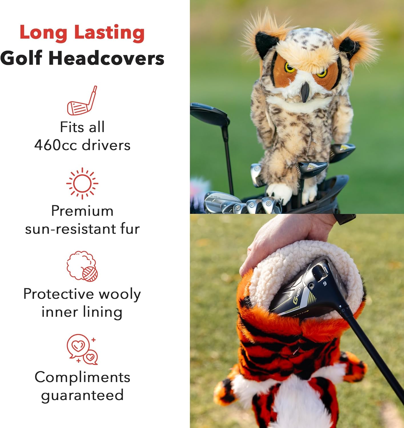 Daphnes Headcovers Owl Driver Headcover