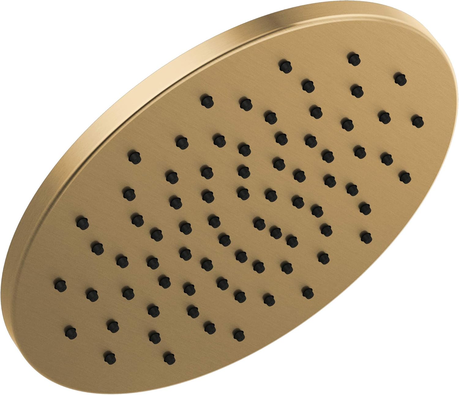 Delta Faucet Single-Spray Raincan Shower Head, Gold Shower Head, Rainfall Shower Head, Round Shower Head, Metal Shower Head, 1.75 GPM Flow Rate, Water Saving Shower Head, Champagne Bronze 52158-CZ
