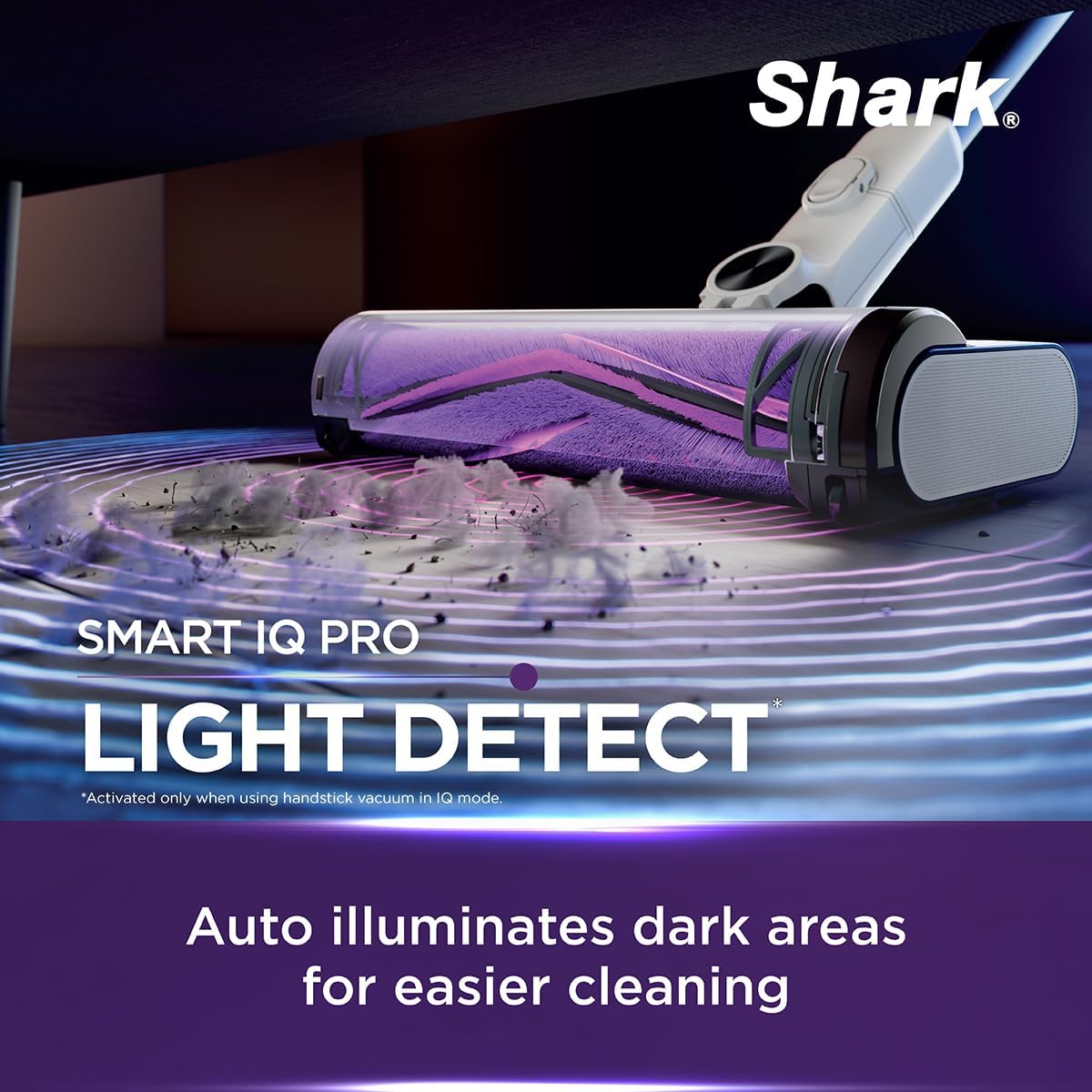 Shark CleanSense IQ+ Cordless Vacuum, Smart IQ PRO with 4 Smart Sensors, Auto Empty Convenience, Powerful Suction and Ultra-lightweight at 2.2kg, Shark IW3241SM 9 (USED)