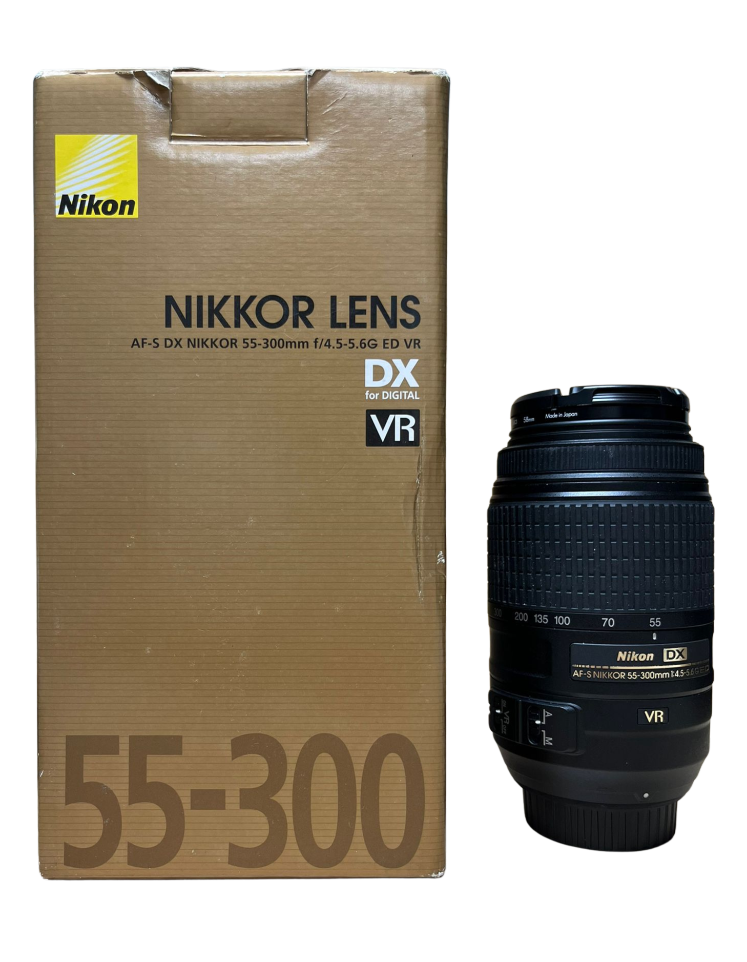 Nikon AF-S DX Nikkor 55-300mm f/4.5-5.6G ED VR Super Telephoto Lens Black