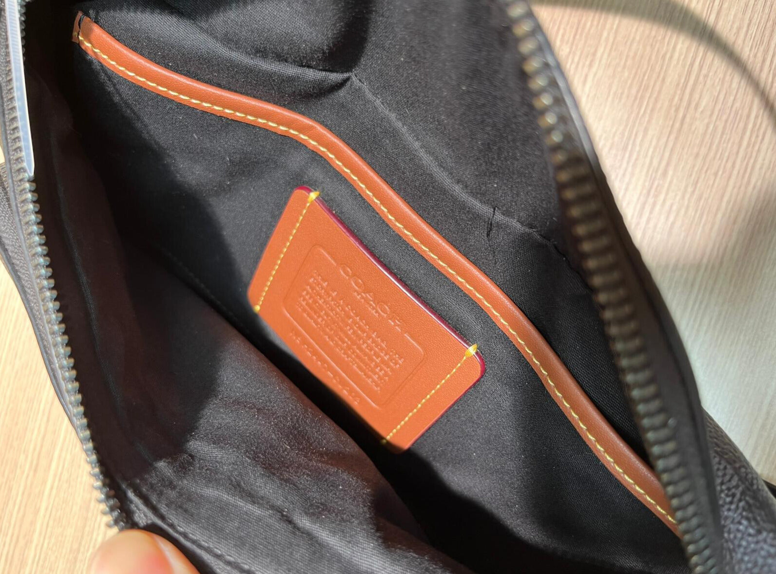 Coach League Belt Bag Black Leather