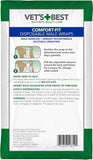 Vets Best Comfort Fit Disposable Male Dog Diapers Large 30Count White