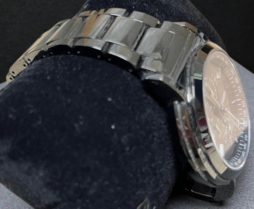 Citizen Series AT808460F Chronograph Seiko EcoDrive Black Quartz Watch