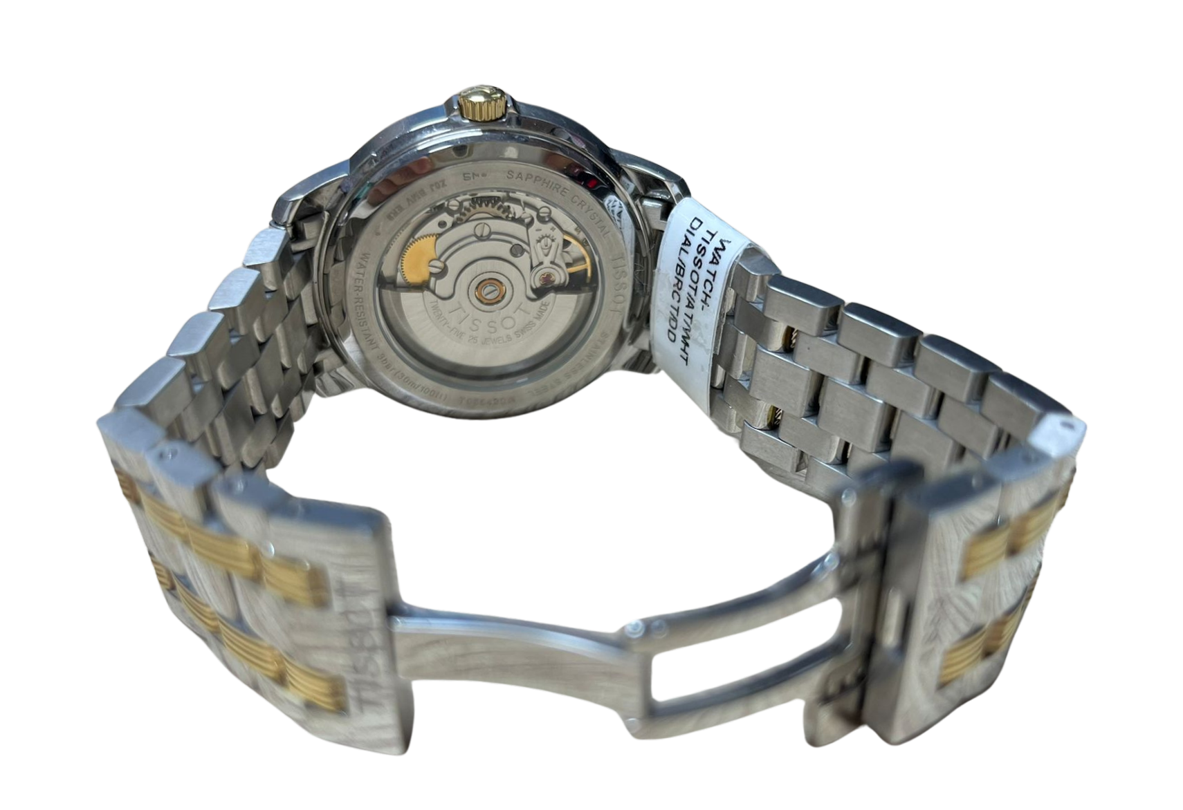 Tissot TClassic Automatic III T065430A White DayDate Gold PVD