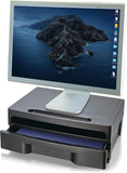 Officemate Monitor Stand With Drawer Black