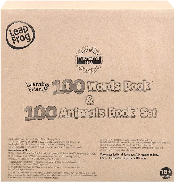 LeapFrog 100 Words and 100 Animals Book Set