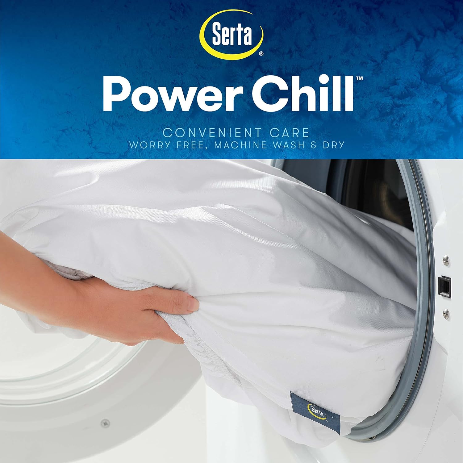Serta Power Chill King Size Waterproof Mattress Cover White King