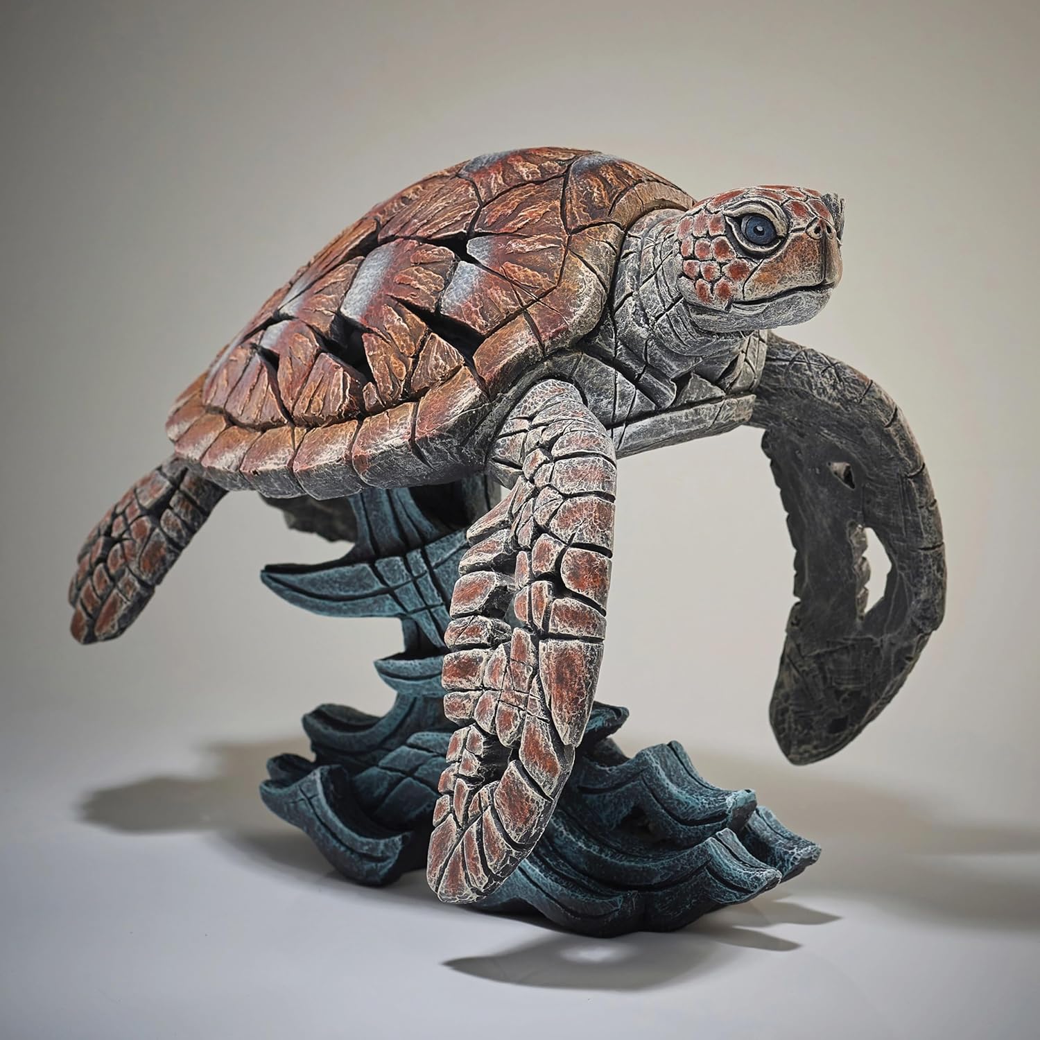 Enesco Edge Sculpture Sea Turtle Figure, 13.25 inches