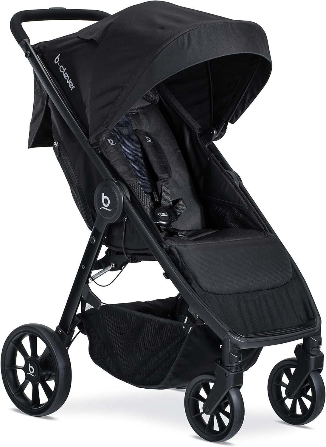 Britax B-Clever Compact Stroller, Cool Flow Teal - One Hand Fold, Ventilated Seating Area, All Wheel Suspension