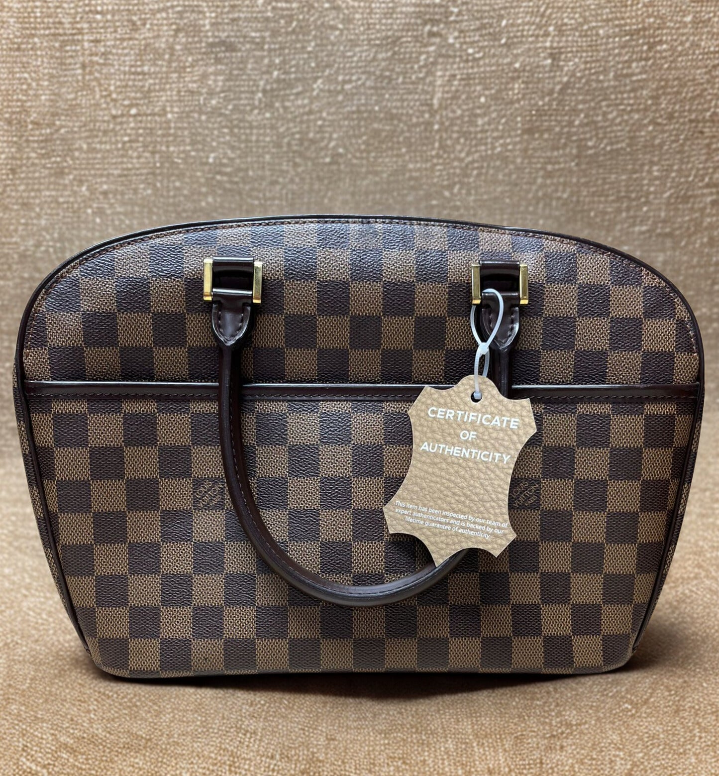 Louis Vuitton Sarria Horizontal Damier Ebene Canvas Double Top Handle Bag