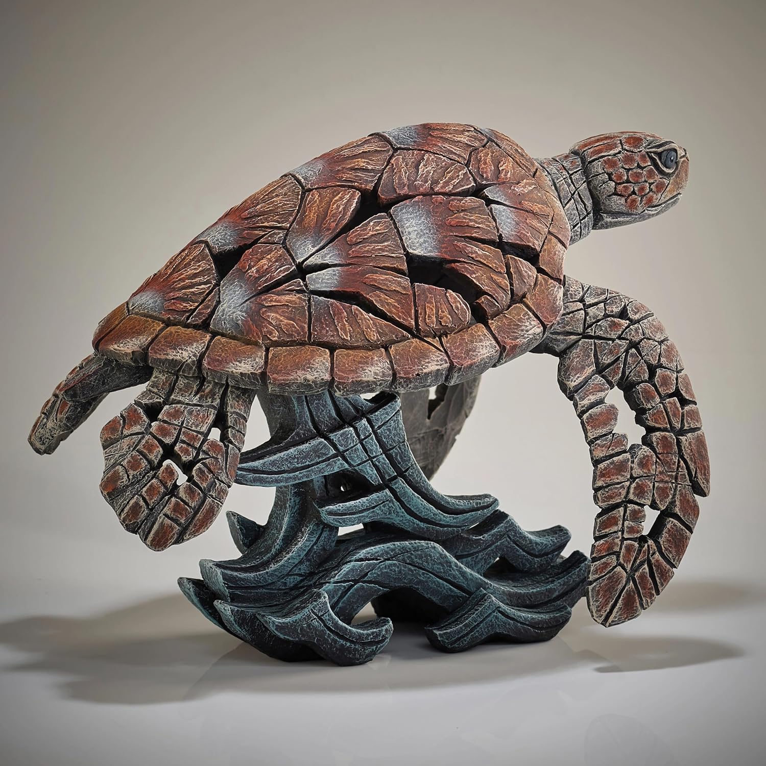 Enesco Edge Sculpture Sea Turtle Figure, 13.25 inches