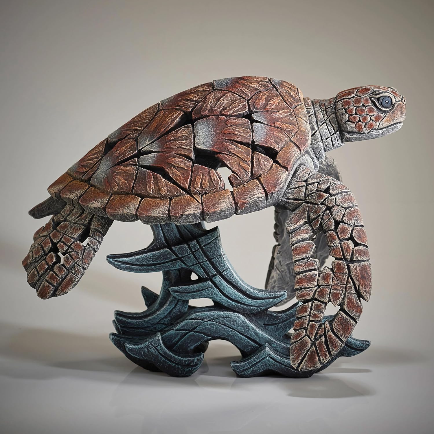 Enesco Edge Sculpture Sea Turtle Figure, 13.25 inches