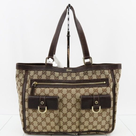 Gucci Beige Colour Canvas Tote Bag