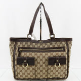 Gucci Beige Colour Canvas Tote Bag