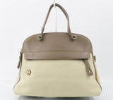 Furla Canvas & Leather 2 Way Beige Colour Tote Bag