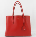 Leather Red Colour Kate Spade Tote Bag