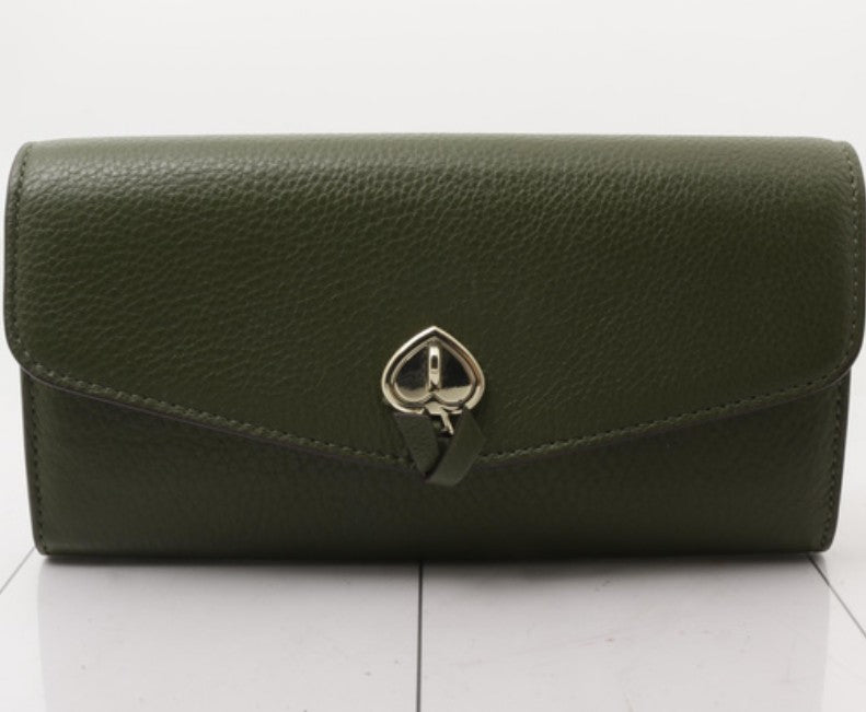 Kate Spade Bifold Olive & Green Colour Long Shape Wallet