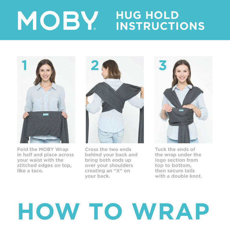 Moby Black ColouR Baby Classic Wrap