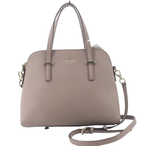 Kate Spade Mauve 4 Studs 2 Ways Leather Tote Bag