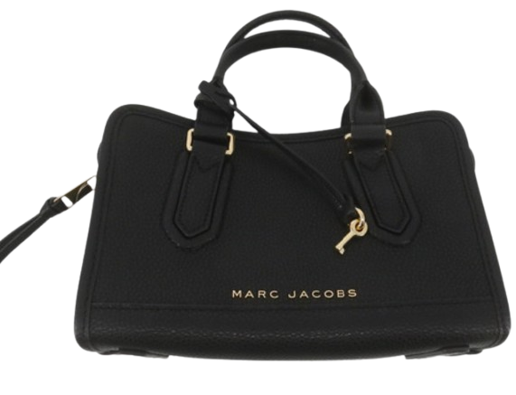 Marc Jacobs Black Colour 2 Way Leather Tote Bag