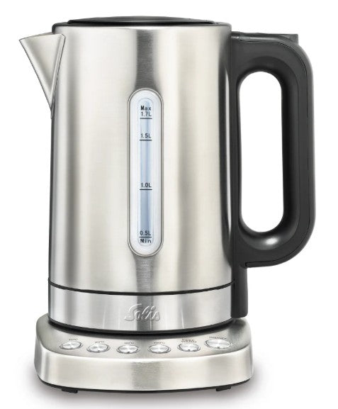 Solis Silver Colour Temperature 1.7L Electric Kettle