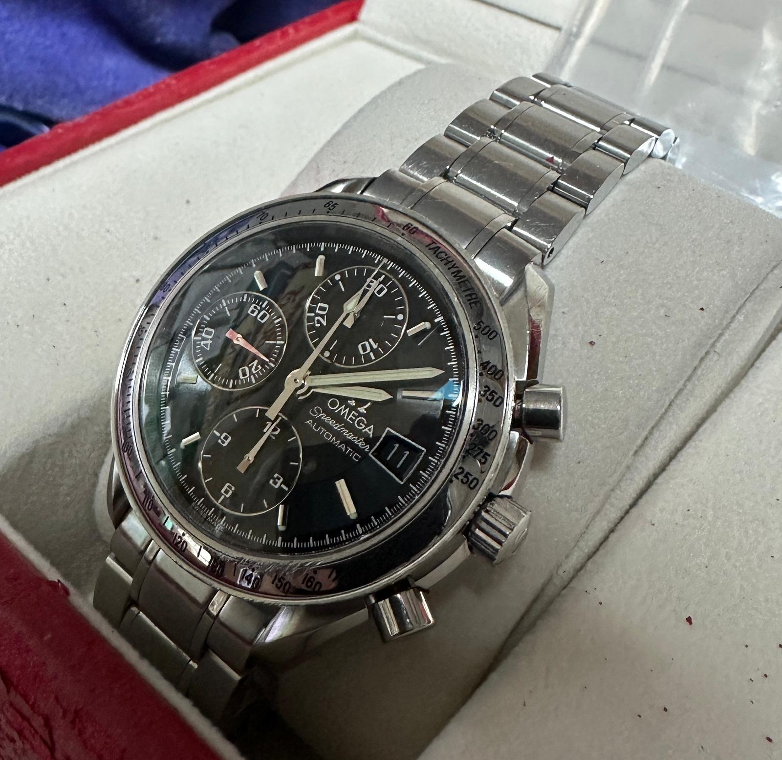 Omega Speedmaster 3513.50 Day Date Chronograph Stainless Steel Bracelet Men Watch