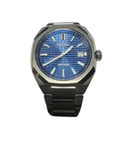 Seiko Astron 7B72-0AF0 Radio Wave Solar Blue Dial Stainless Steel Bracelet Men Watch