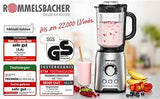 Rommelsbacher MX1250 1200W 6 Blades Glass Blender