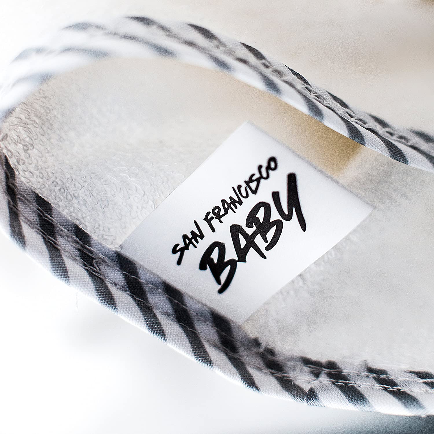 SAN FRANCISCO BABY Bear Ears Hooded Bamboo Towel 35in x 35in White