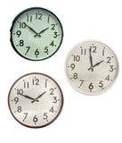 Classic Round Wall Clock – 33cm Model 23086 (Black/Oak/White)