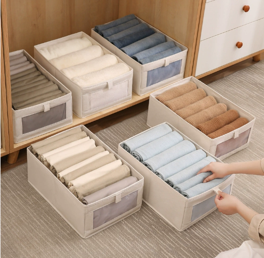 Storage Bin W Window S 40X28X17