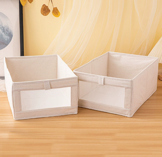 Storage Bin W Window S 40X28X17