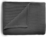 MUSHIE BABY BLANKET 100X80CM DARK GRAY