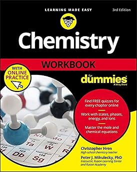Chemistry Workbook For Dummies with Online Practice Paperback