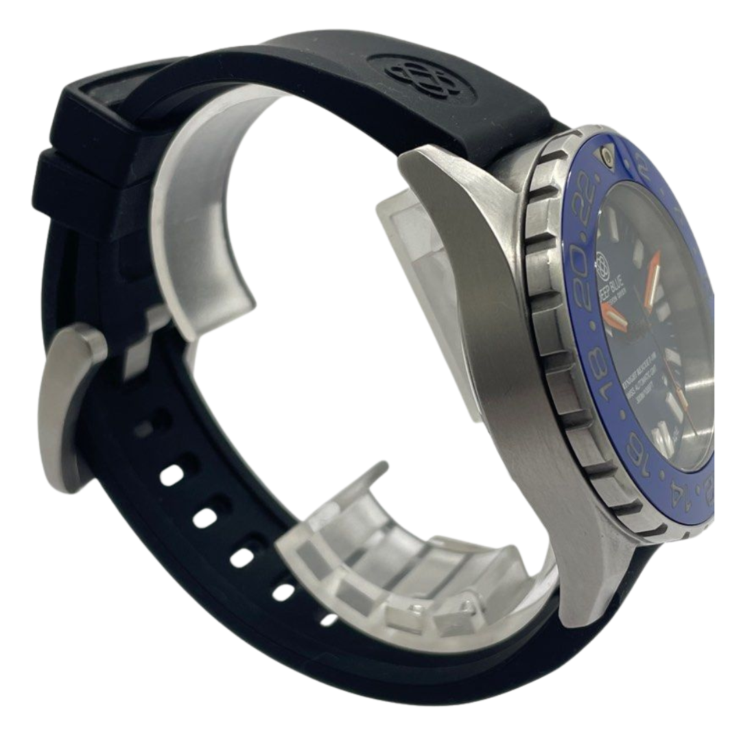 Deep Blue Daynight Rescue T-100 GMT 44mm Automatic Blue Dial Watch