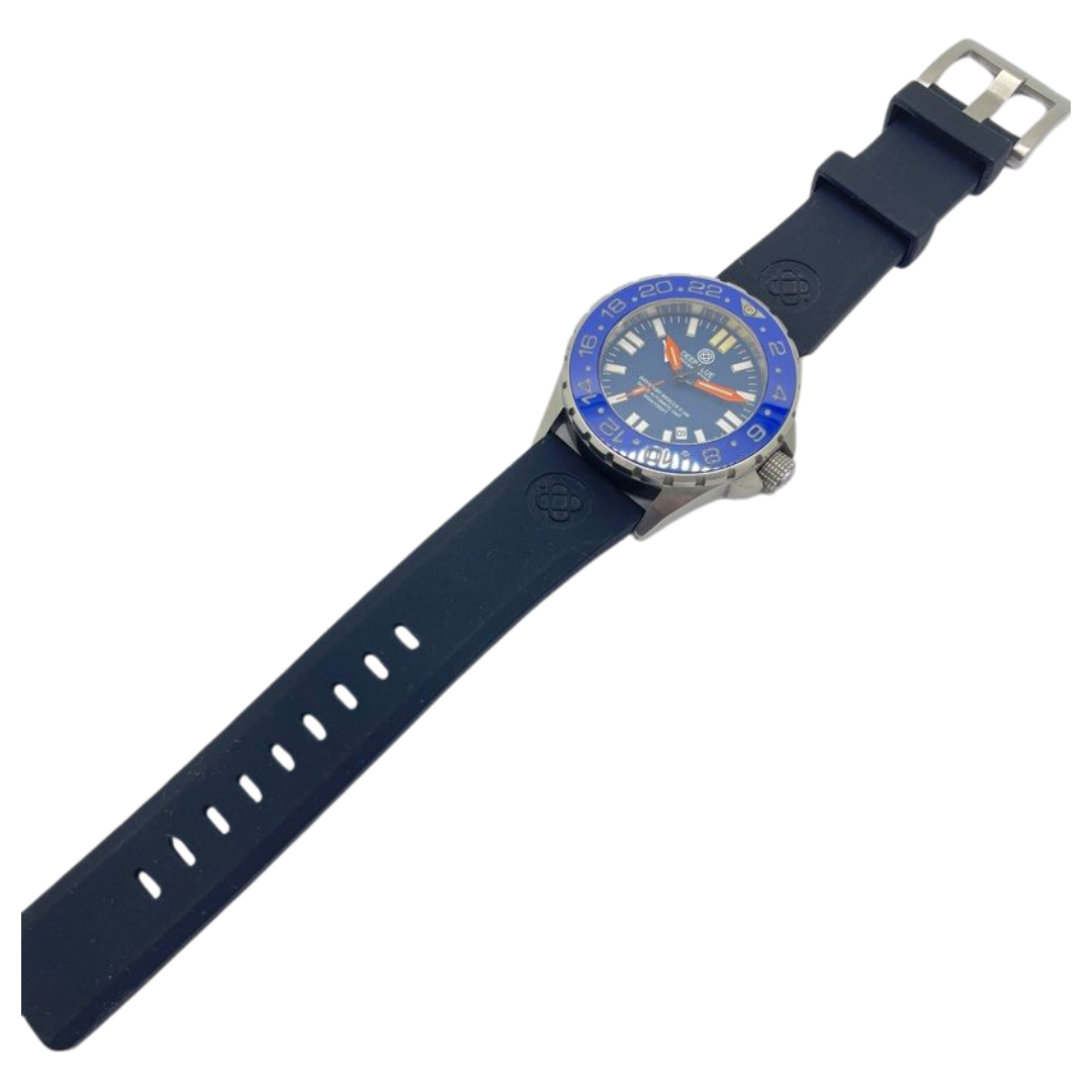 Deep Blue Daynight Rescue T-100 GMT 44mm Automatic Blue Dial Watch