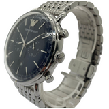 Emporio Armani Aviator 43mm Quartz Chronograph Blue Dial Watch AR-11238