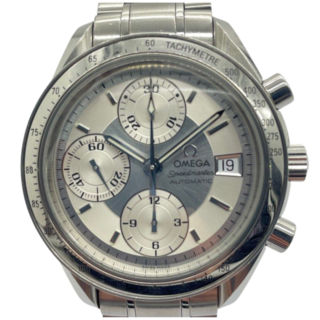 Omega Speedmaster 39mm Automatic Silver Dial Watch