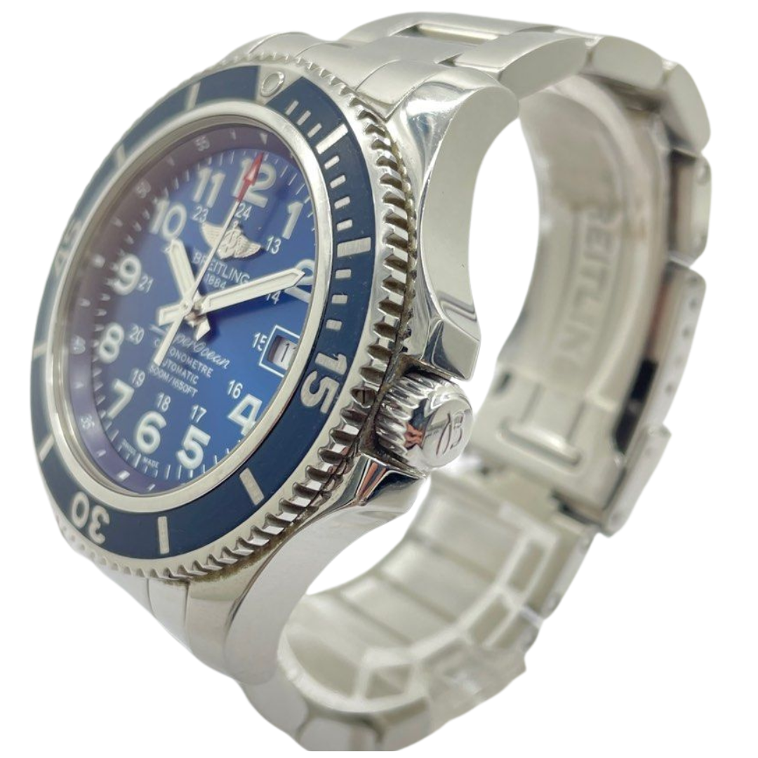 Breitling Superocean II 42mm Automatic Blue Dial Watch