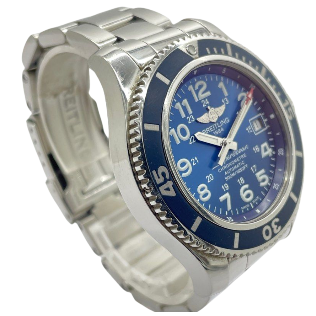 Breitling Superocean II 42mm Automatic Blue Dial Watch