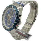 Seiko Criteria 43mm Quartz Chronograph Blue Dial Watch SNDH13P1