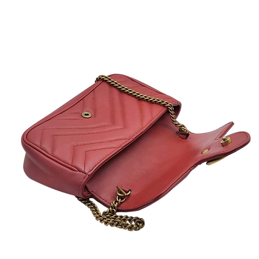 Gucci 476433 Marmont Mini Chain Sling Bag W16.5cm x H10cm x D4.5cm