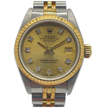 Rolex Datejust 26mm 69173 Diamond Half Gold Automatic Watch