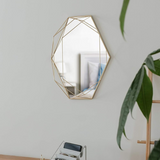 Umbra Prisma Modern Geometric Shaped Oval Mirror L22.3 x W43.2cm